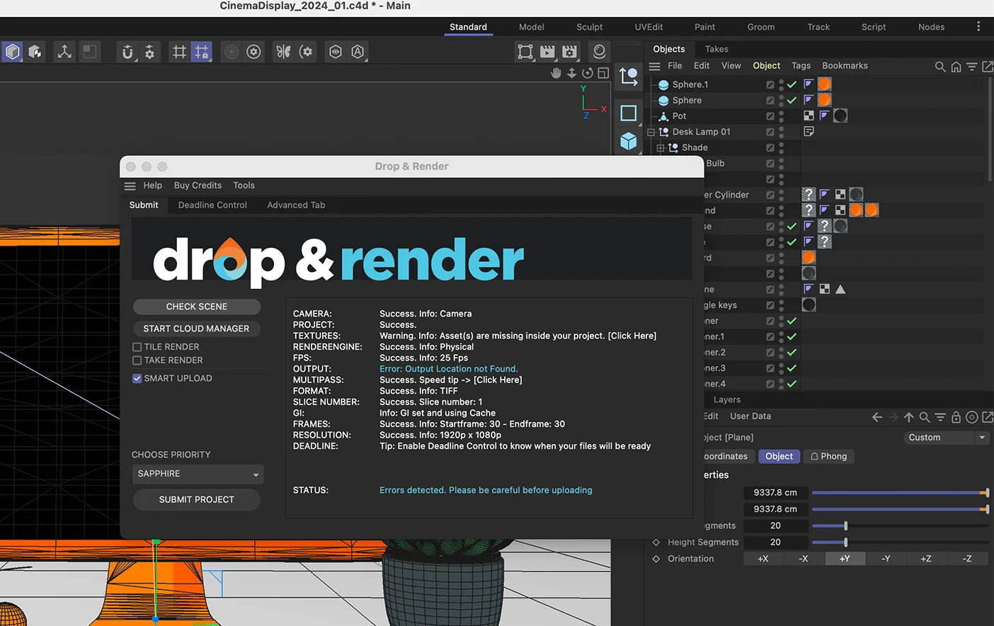 Step 5: Submit your first job - Interface screenshot